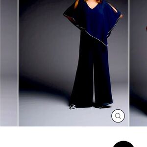 Be ready to party! Ribkoff Elegant chiffon top and pants NWT rhinestones!